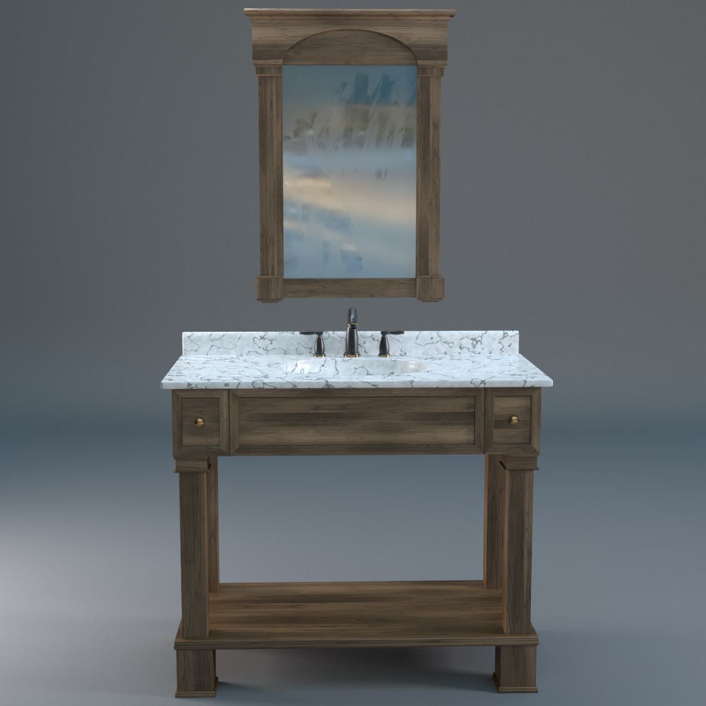 Bathroom sink (procedural marble) preview image 3